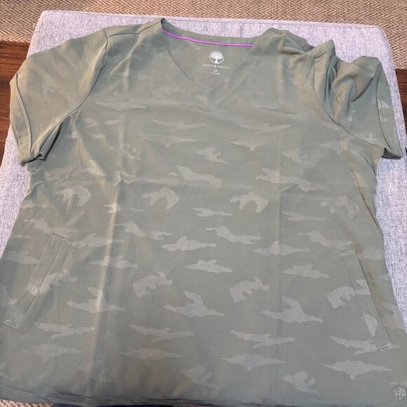 Healing Hands Purple Label Women Scrubs Top Joy Camo 2353 - Picture 2 of 9